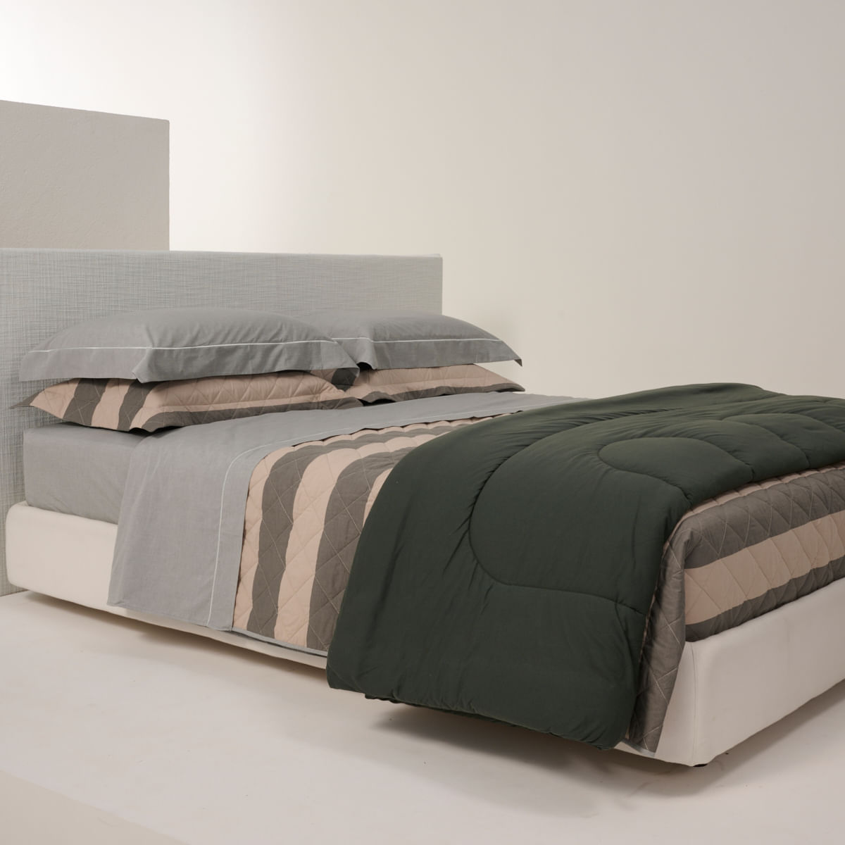 01 10 2428 Jogo de Lencol  Mix And Match Chambre Verde Musgo 002